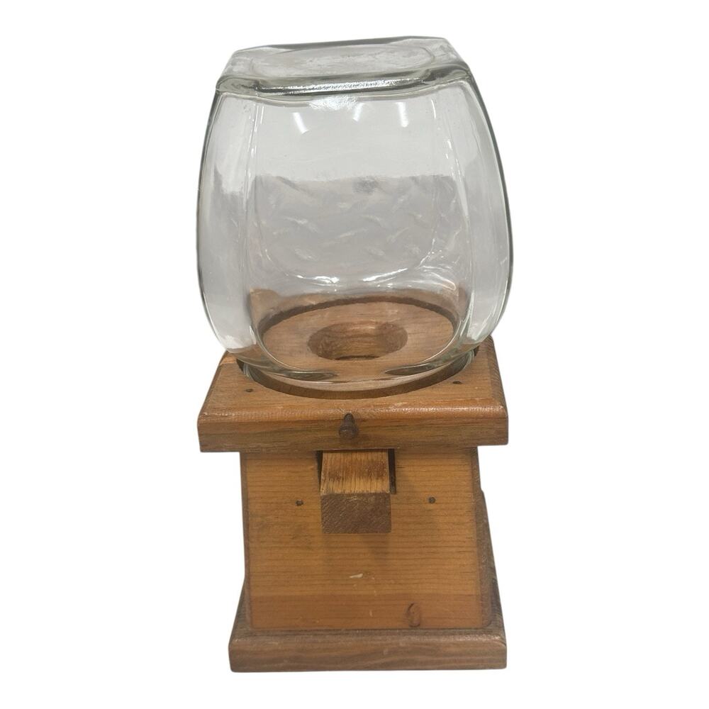 Vintage Knock On Wood Core Wood Gumball Machine Made in USA - Picture 5 of 10